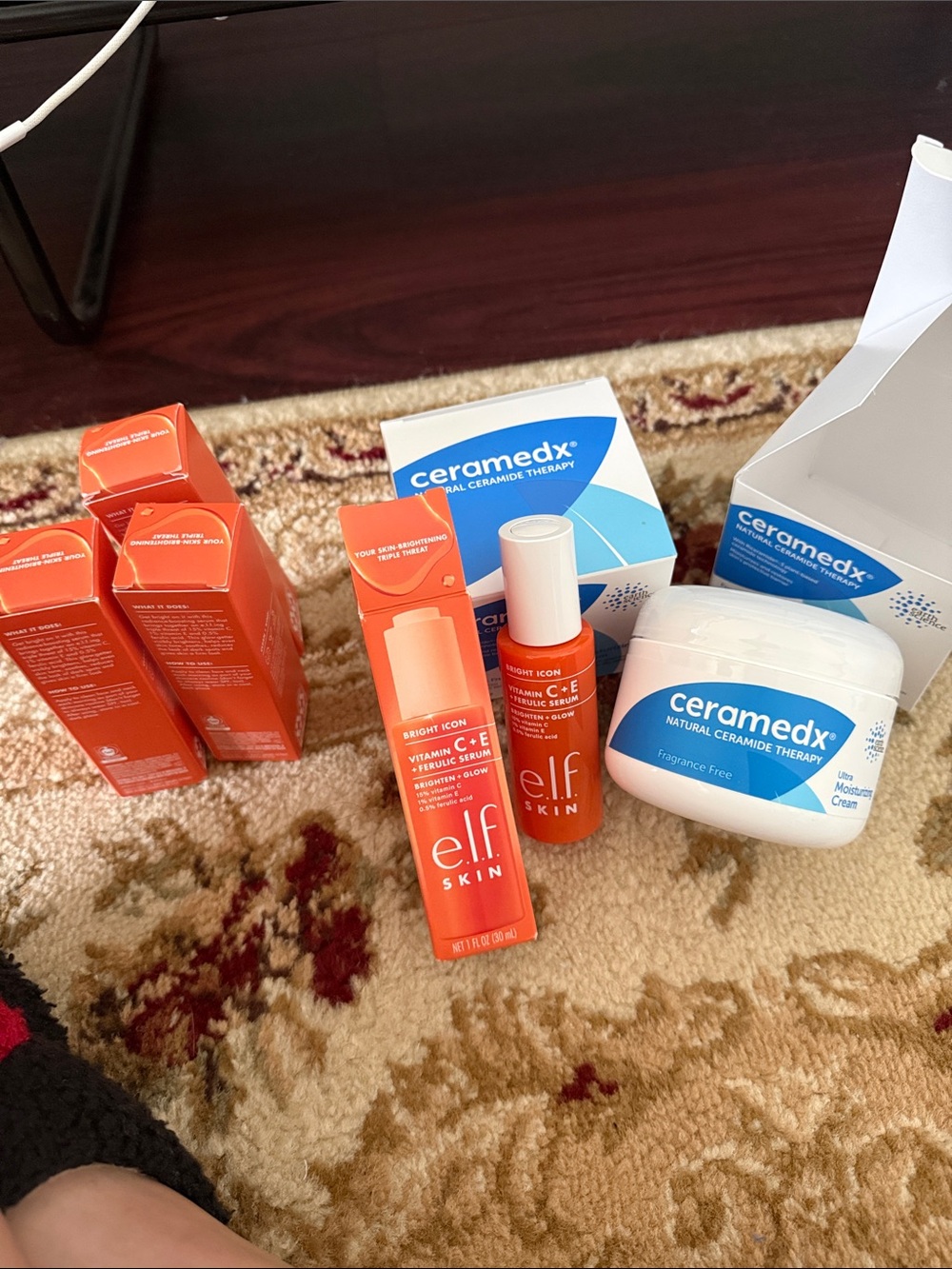 Skin Vitamin C + E Brightening Serum and Ceramedx Moisturizing Cream